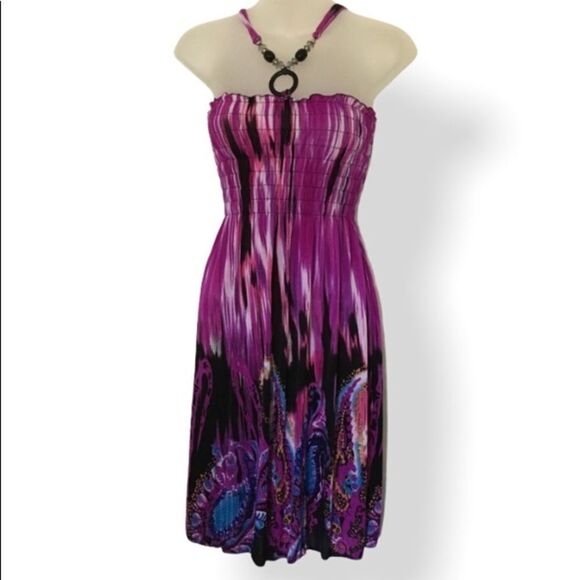 S/m stretch halter dress - Picture 1 of 3